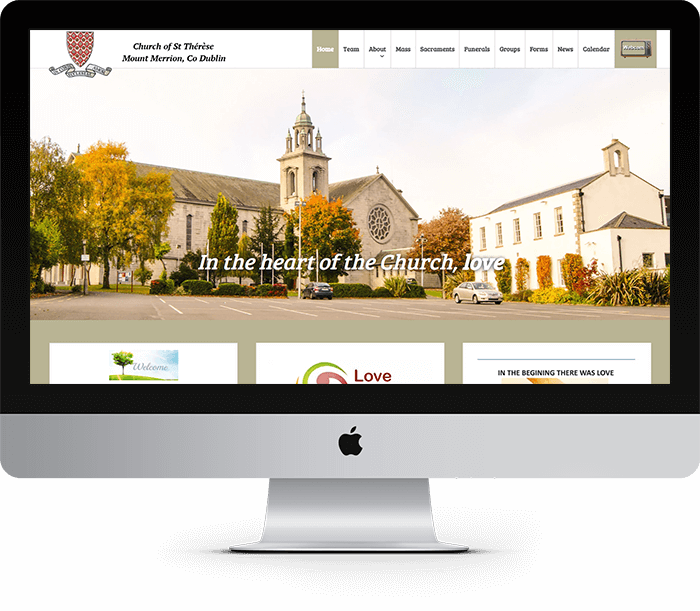 Mount Merrion Parrish Website Design