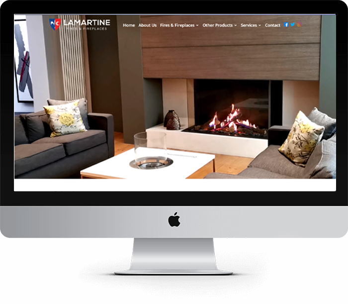 Lamartin Fires & Fireplaces Website Design